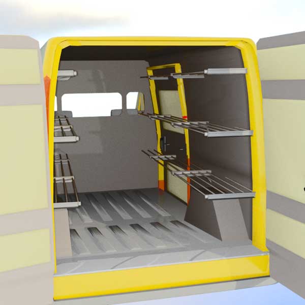 Van storage racks